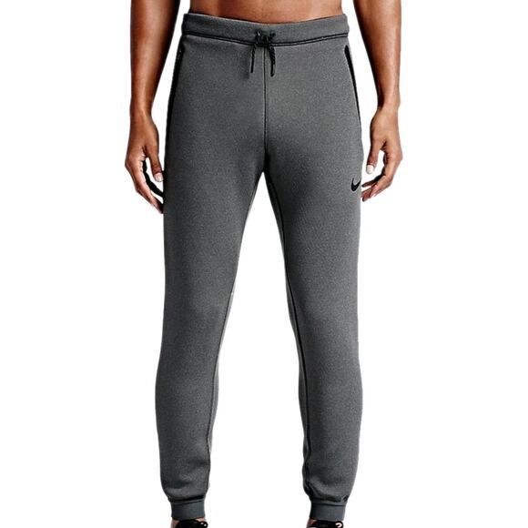 Nike Men's Therma-Fit Thermal Training Athletic Pants Sz S Joggers Zippered Legs - Picture 1 of 12